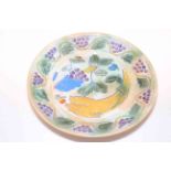 Royal Doulton Brangwyn Ware charger, 32.5cm diameter.