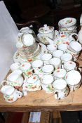 Virginia Strawberry pattern part tea and dinner service by Ringtons, approximately 55 pieces.