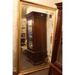 Large gilt framed bevelled wall mirror, 202cm by 133cm.