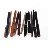 Collection of ten vintage pens.