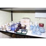 Collection of Wedgwood Jasperware, Aynsley Wild Tudor, Royal Copenhagen, Ringtons, Limoges,