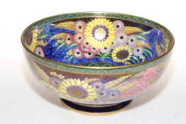 Maling 'Bouquet' lustre bowl, 21cm diameter.