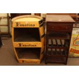 Barrel wine rack and hardwood wine rack (2).