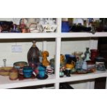 Collection of Studio Art Pottery including St. Agnes Pottery, Crown Ducal, West Germany, etc.