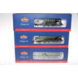 Collection of seven boxed Bachmann locomotives.