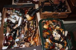 Large collection of assorted pipes, cases,