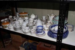 Collection of part dinner and teawares including Royal Doulton Forest Flower,