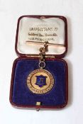 Darlington Football Club, North East Football League 9 carat gold Central League Winners medal 1920,