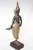 Reproduction Eastern figure with gilt decoration, 24cm.