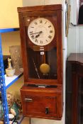 Oak cased Gledhill-Brook time recorder clock.