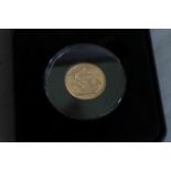 Queen Elizabeth II Machin 1979 gold proof sovereign coin by Harrington and Byrne.