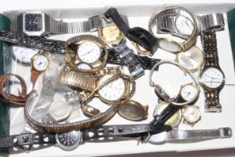 Collection of wristwatches including vintage Timex date, gents Waltham, etc (over 20).