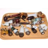 Collection of Austrian 19th Century porcelain pipes and others.