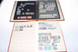 Two albums of stamps including GB Commemorative MNH approximate face value £200,