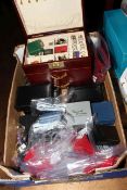 Collection of jewellery and jewellery cabinet including silver rings, boxed pieces,