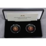 2019 Rugby World Cup Final gold proof pair,