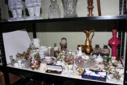 Large collection of decorative wares including Noritake, posies, Hummel, etc.