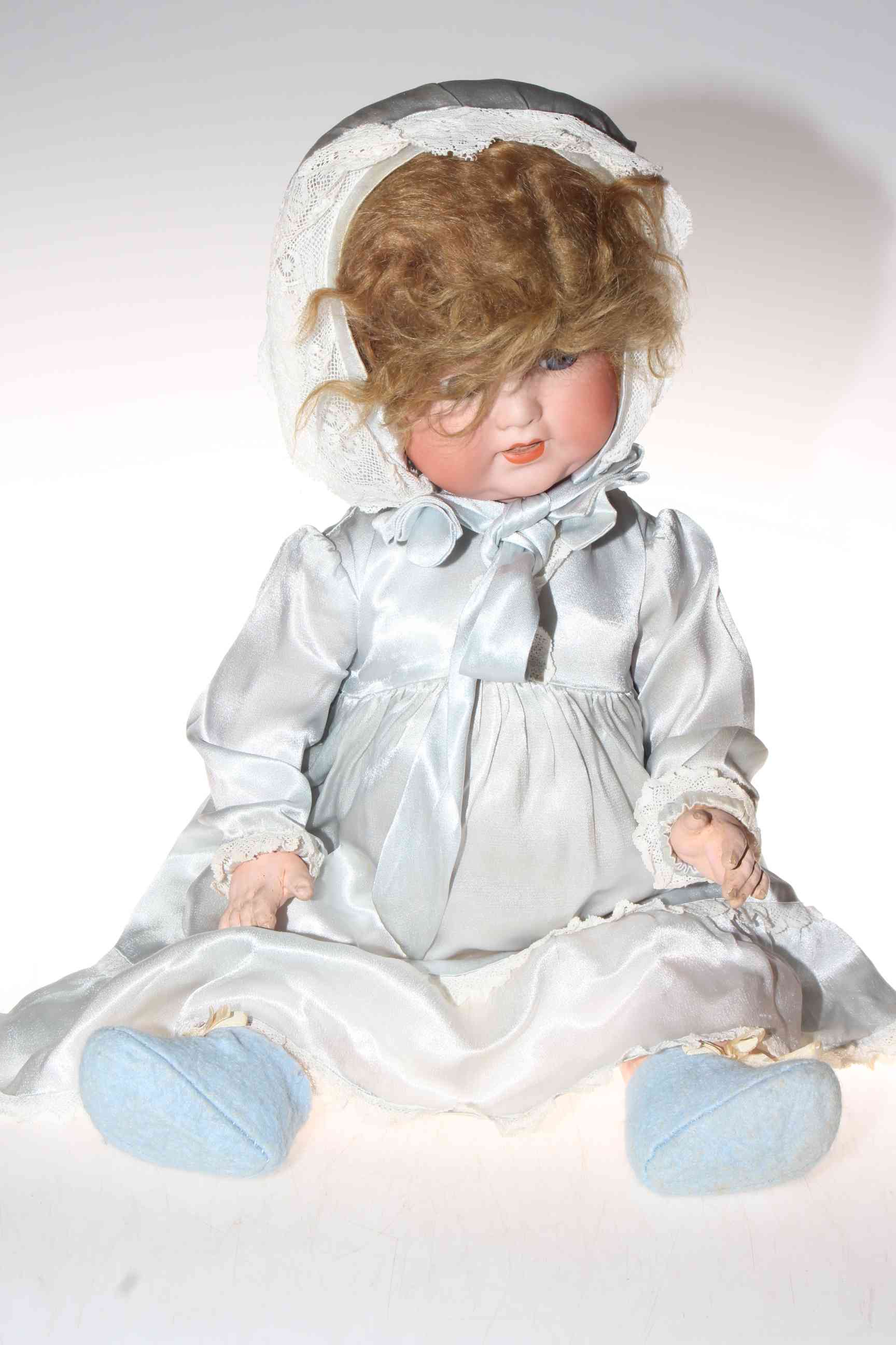 AM Koppelsdorf bisque head doll with open mouth, moving tongue and closing eyes, 996 A9M,