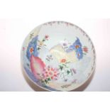 Large Chinese polychrome bowl,
