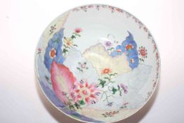Large Chinese polychrome bowl,