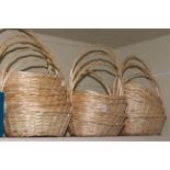 Thirteen as new wicker fruit baskets.