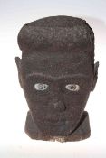 Large root carving of a head, 43cm high.