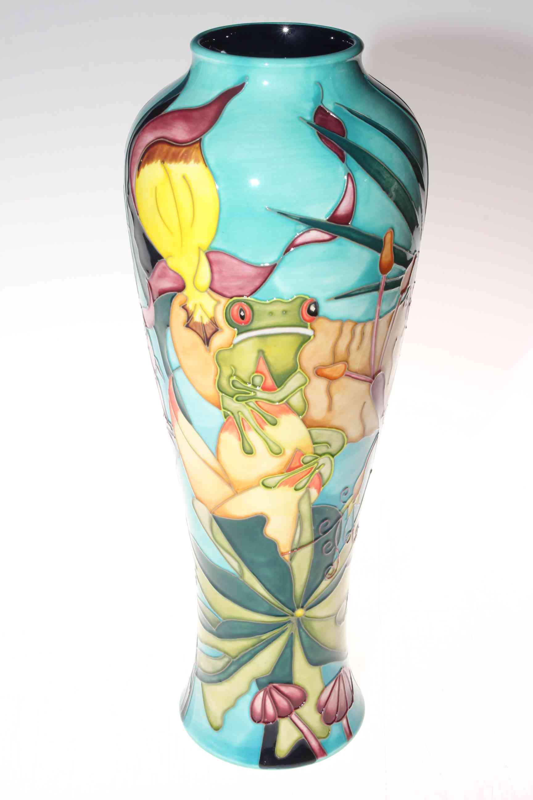 Moorcroft limited edition Jaraqui vase by Jeanne McDougall, 201/250, 36.5cm, with box. - Image 2 of 3