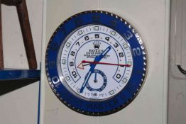 Quartz wall clock, 34cm.