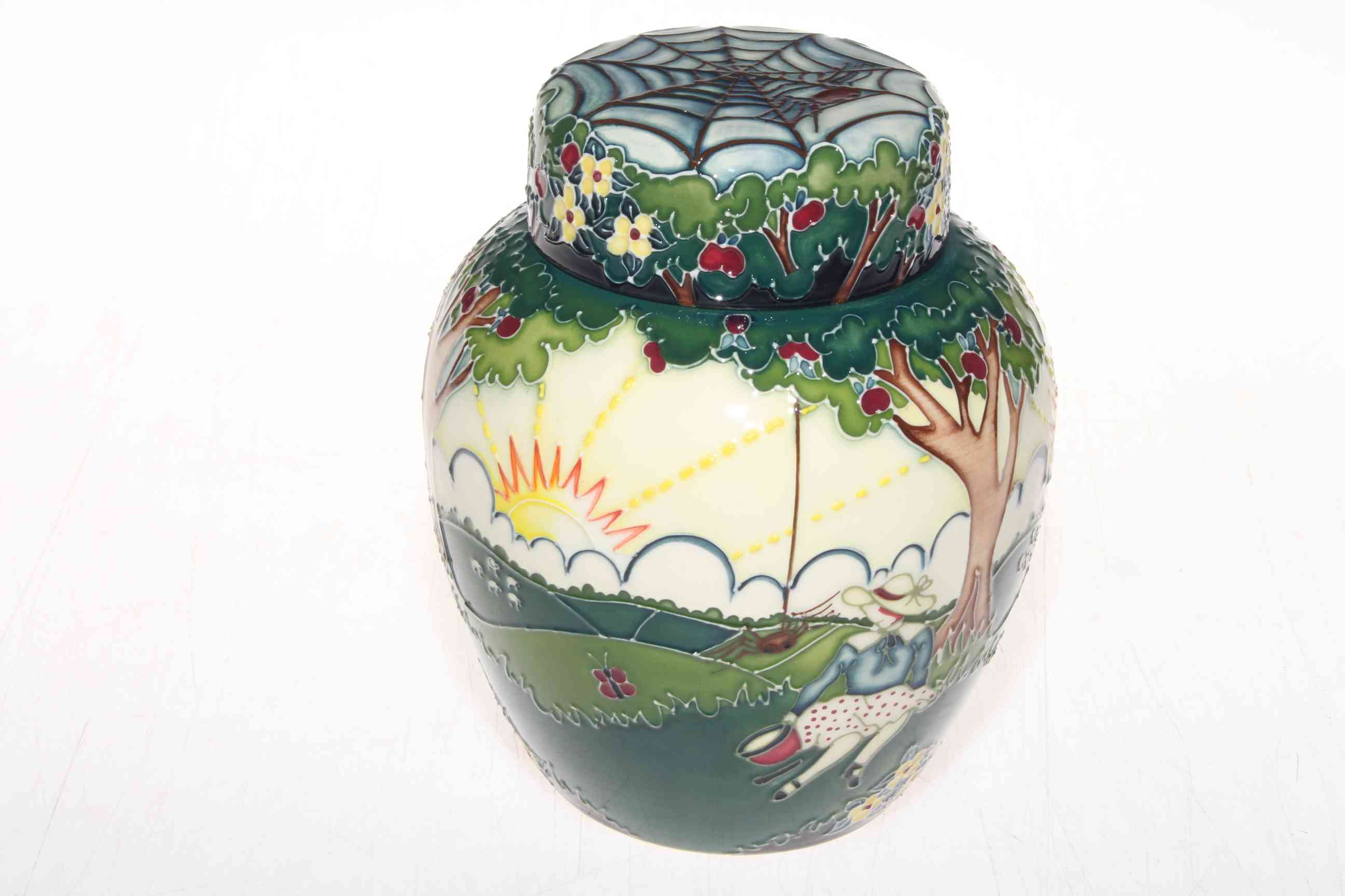 Moorcroft limited edition Little Miss Muffet ginger jar by Nichola Slaney, 177/250, 15cm, with box. - Image 2 of 3