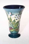 Moorcroft Wild Flowers and Insects vase, 15.5cm, with box.