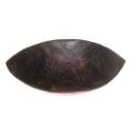 Tongan Kava bowl, 39cm by 31cm, 10cm high.