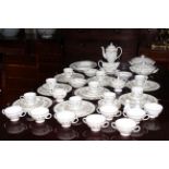 Wedgwood Mirabelle R4537 table service, approximately seventy pieces.