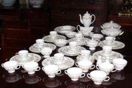 Wedgwood Mirabelle R4537 table service, approximately seventy pieces.