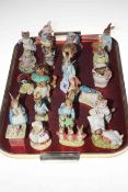 Royal Albert Beatrix Potter figures, twenty two pieces, with boxes.