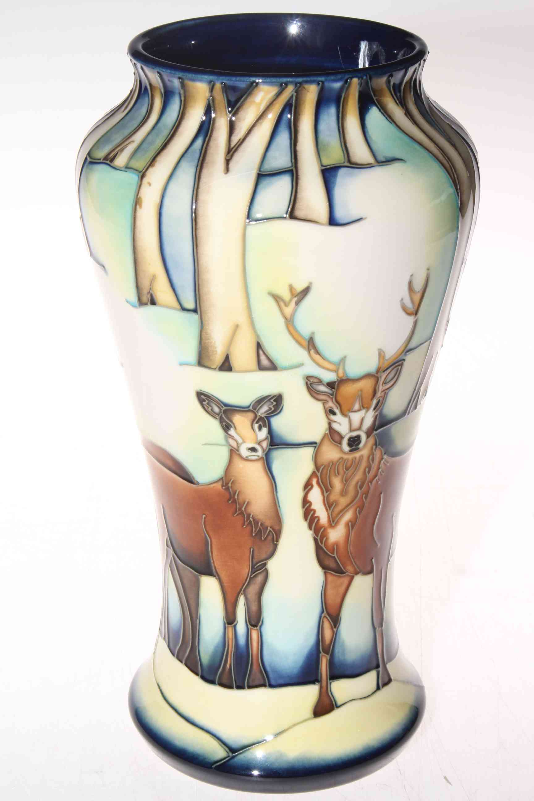 Moorcroft limited edition Wild Highlanders vase by Amanda Baker, 95/350, 26cm, with box.