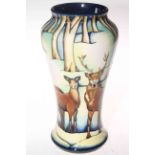 Moorcroft limited edition Wild Highlanders vase by Amanda Baker, 95/350, 26cm, with box.