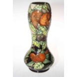 Moorcroft limited edition Squirrels vase by Anji Davenport, 68/300, 28cm, with box.