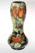 Moorcroft limited edition Squirrels vase by Anji Davenport, 68/300, 28cm, with box.