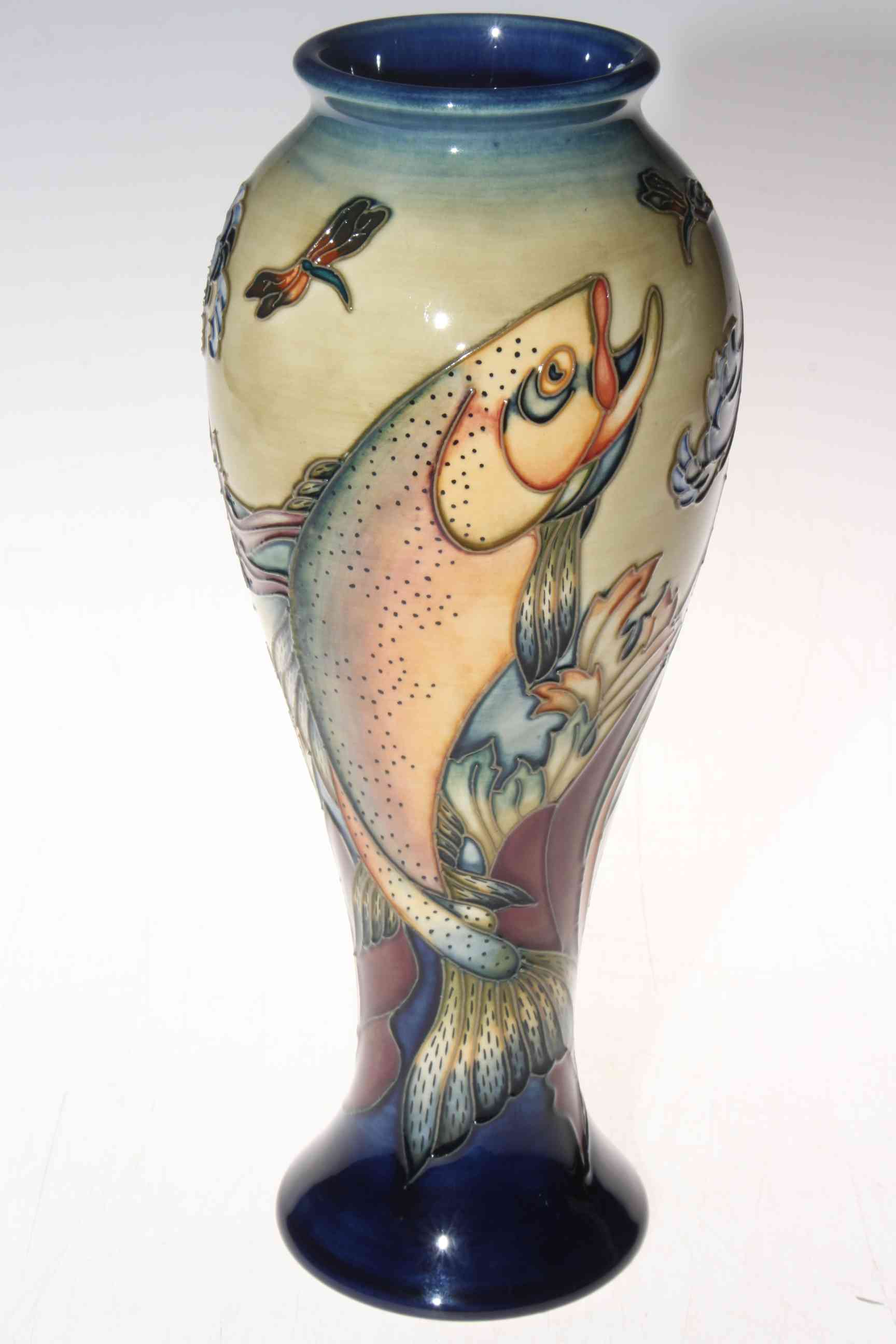 Moorcroft Trout vase 75/10, 28.5cm, with box. - Image 2 of 3