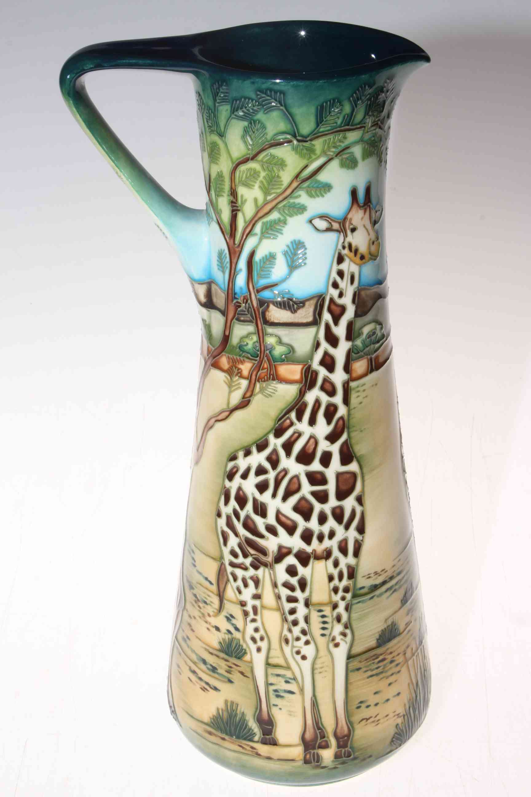 Moorcroft Trial Shimba Hills ewer, dated 1-12-05, 31cm, with box. - Image 3 of 4