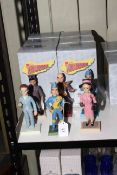 Six Thunderbirds figures by Gerry Anderson, all boxed.