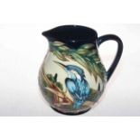 Moorcroft limited edition Kingfisher jug by Philip Gibson, 268/350, 19.5cm, with box.
