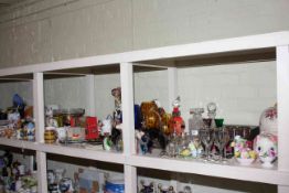 Large collection of glass and china, including, vintage cameras, Commodore binoculars,