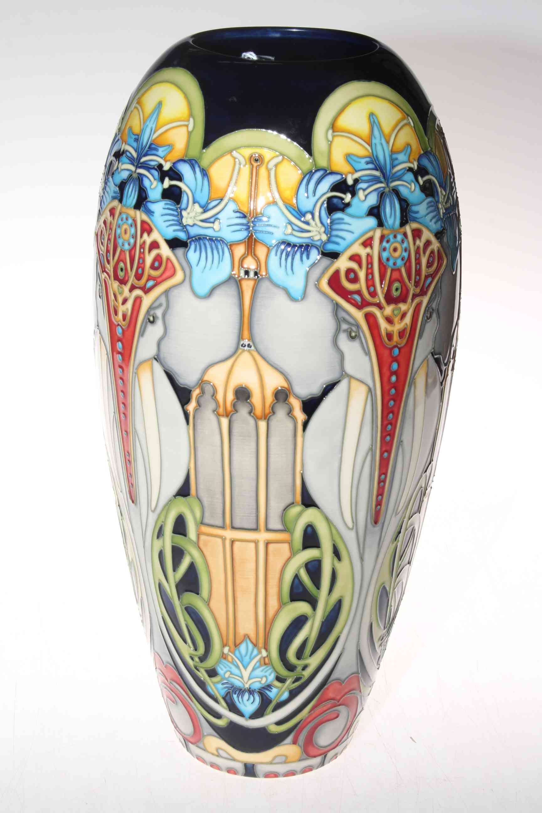 Moorcroft limited edition Dasaca vase by Kerry Goodwin, 60/200, 37cm, with box. - Image 2 of 3