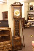 Old Charm triple weight longcase clock.