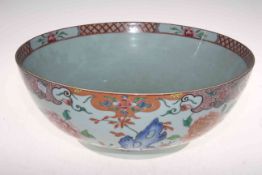 Large Chinese famille rose bowl, 40cm diameter.