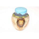 Moorcroft limited edition Pride of Lions ginger jar by Sian Leeper, 128/250, 16cm, with box.