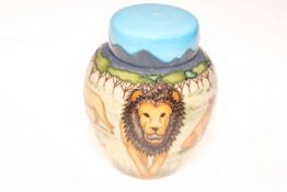 Moorcroft limited edition Pride of Lions ginger jar by Sian Leeper, 128/250, 16cm, with box.