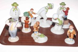 Royal Doulton The Snowman figures, six limited edition and two others (8).