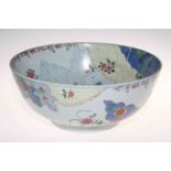 Large Chinese tobacco leaf bowl, 36cm diameter.